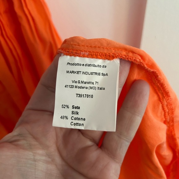 .Tessa Coral orange smocked spaghetti strap maxi dress - Picture 6 of 7